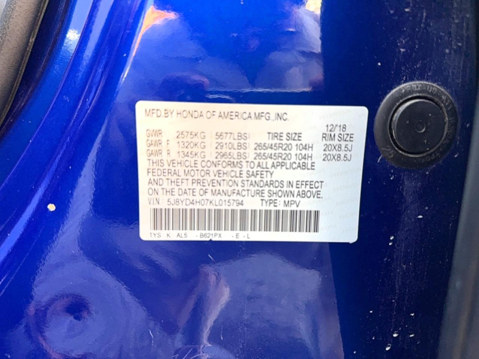 Acura MDX 2019 — Copart
