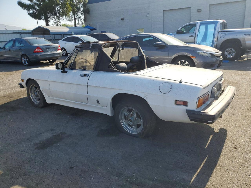 Alfa Romeo VELOCE 2000 SPIDER 1982 — Copart