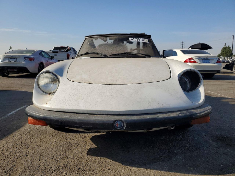 Alfa Romeo VELOCE 2000 SPIDER 1982 — Copart
