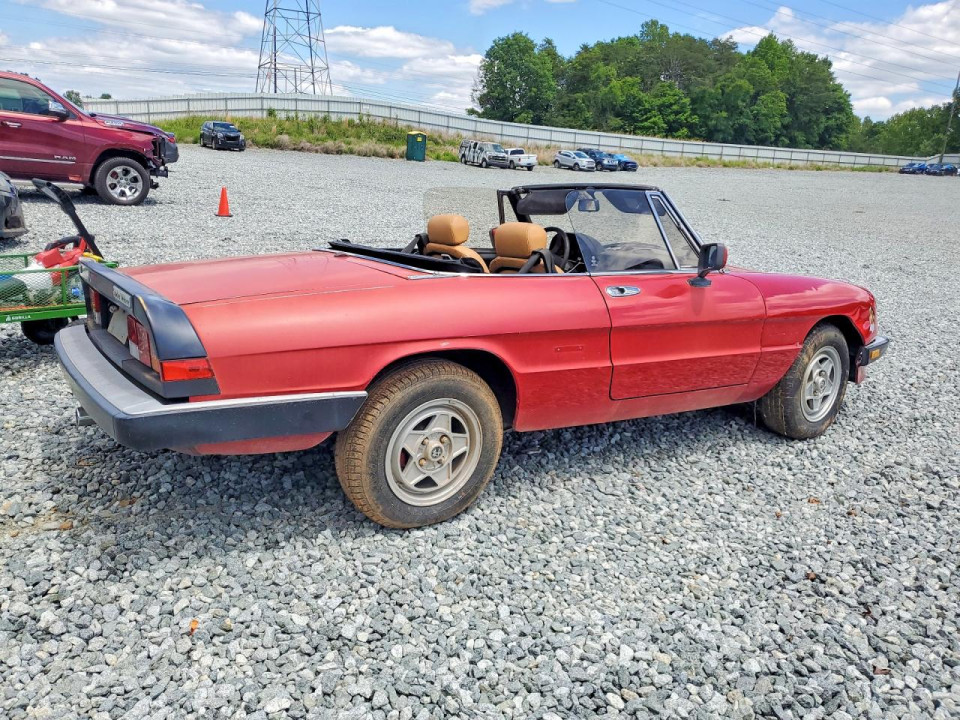 Alfa Romeo VELOCE 2000 SPIDER 1986 — Copart