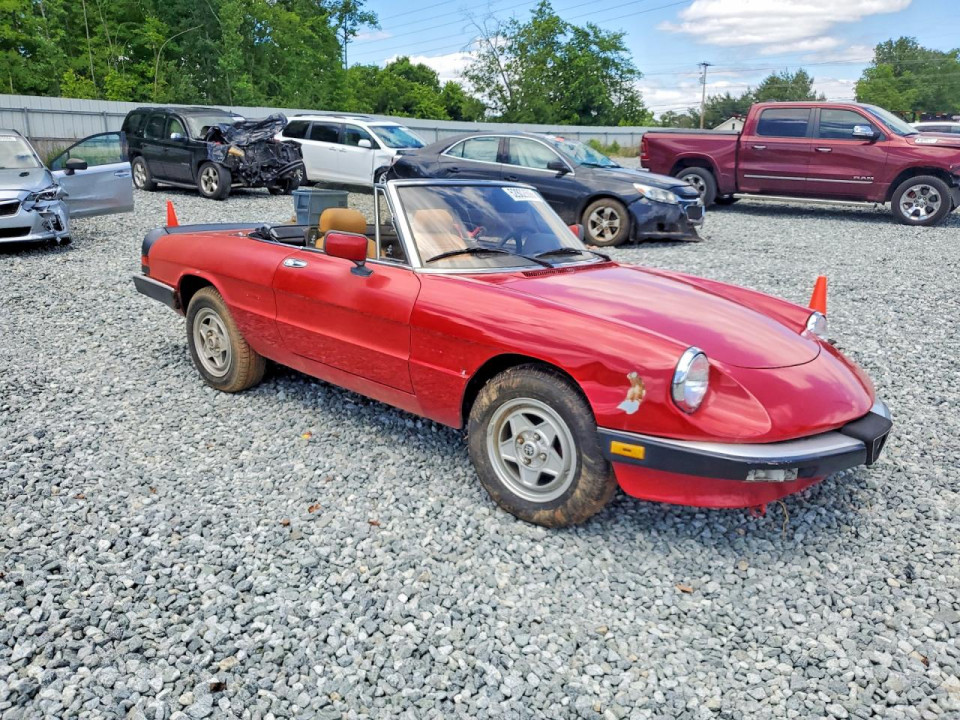 Alfa Romeo VELOCE 2000 SPIDER 1986 — Copart