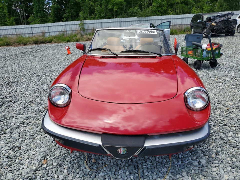 Alfa Romeo VELOCE 2000 SPIDER 1986 — Copart
