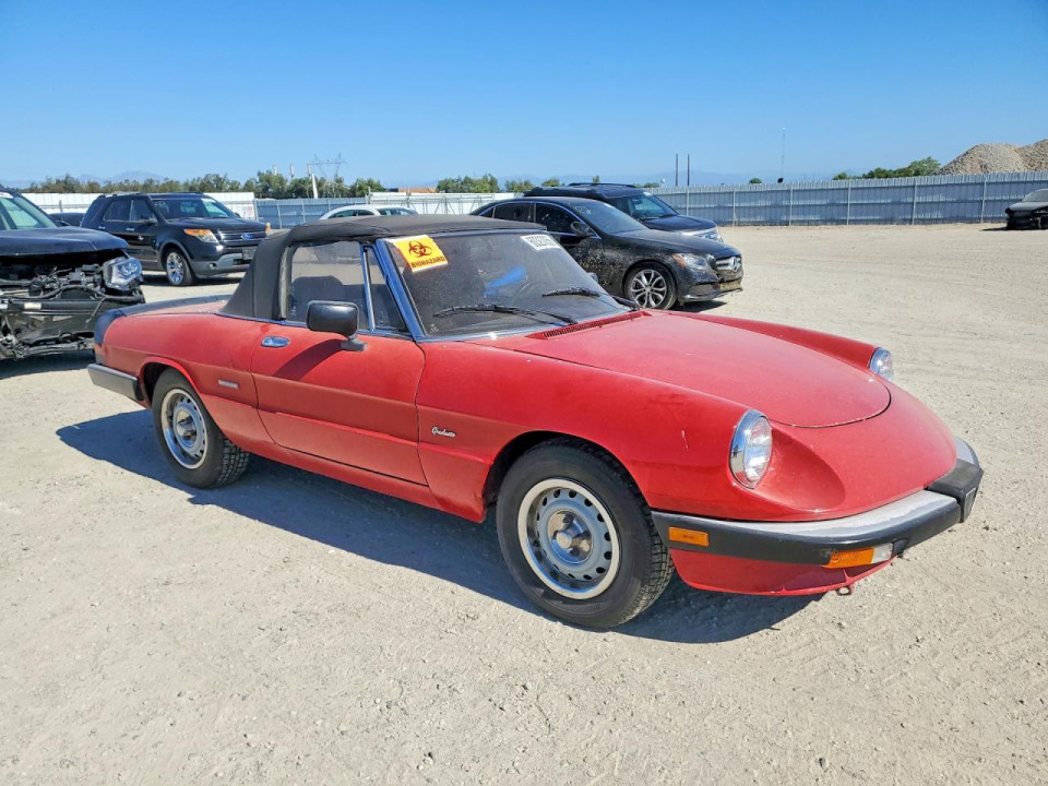 Alfa Romeo SPIDER GRADUATE 1987 — Copart