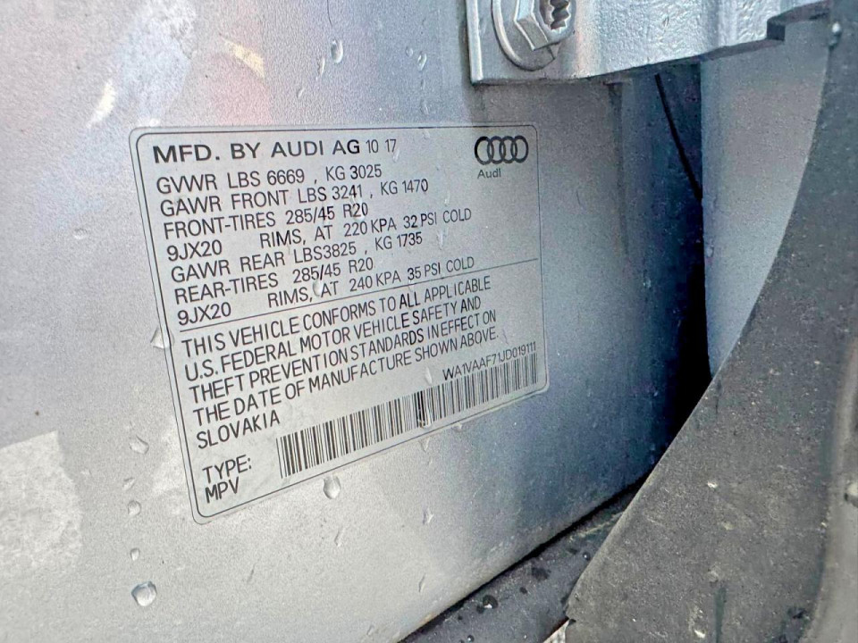 Audi Q7 2018 — Copart