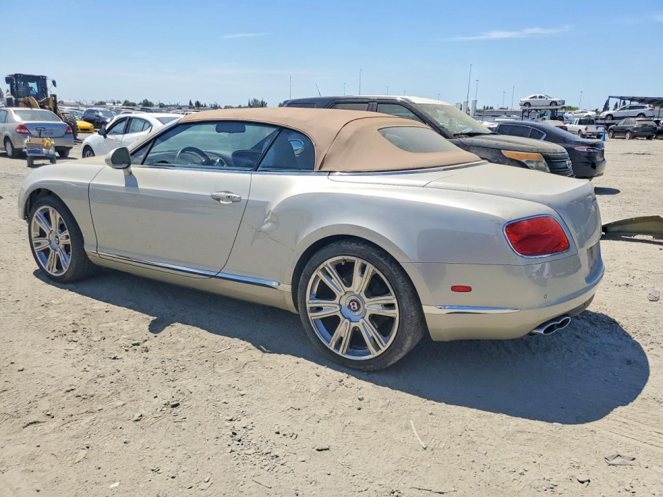 Bentley CONTINENTAL GTC V8 2013 — Copart