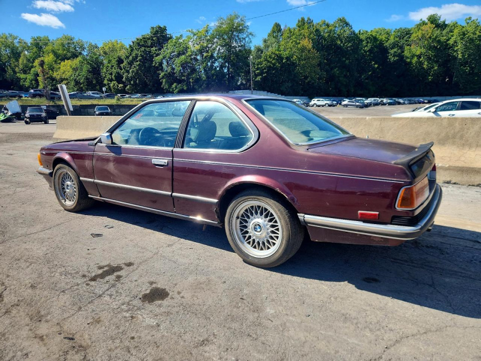 Bmw 6 SERIES 1985 — Copart