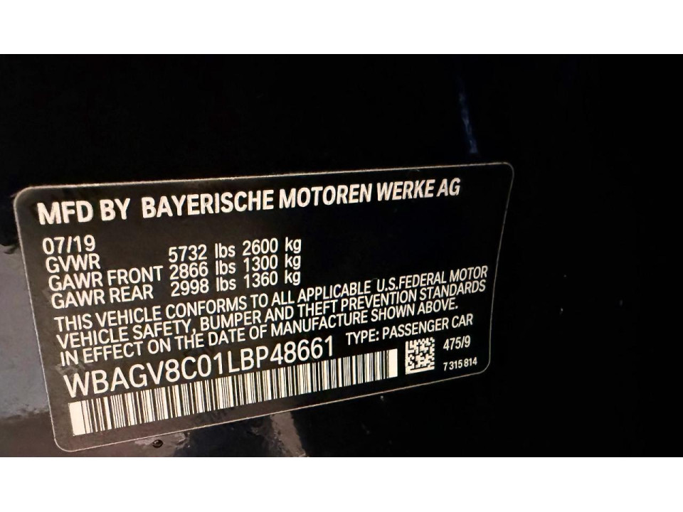 Bmw M850XI 2020 — Copart
