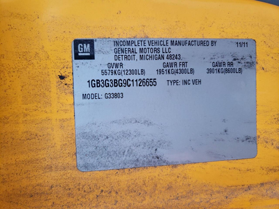 Chevrolet EXPRESS 2012 — Copart