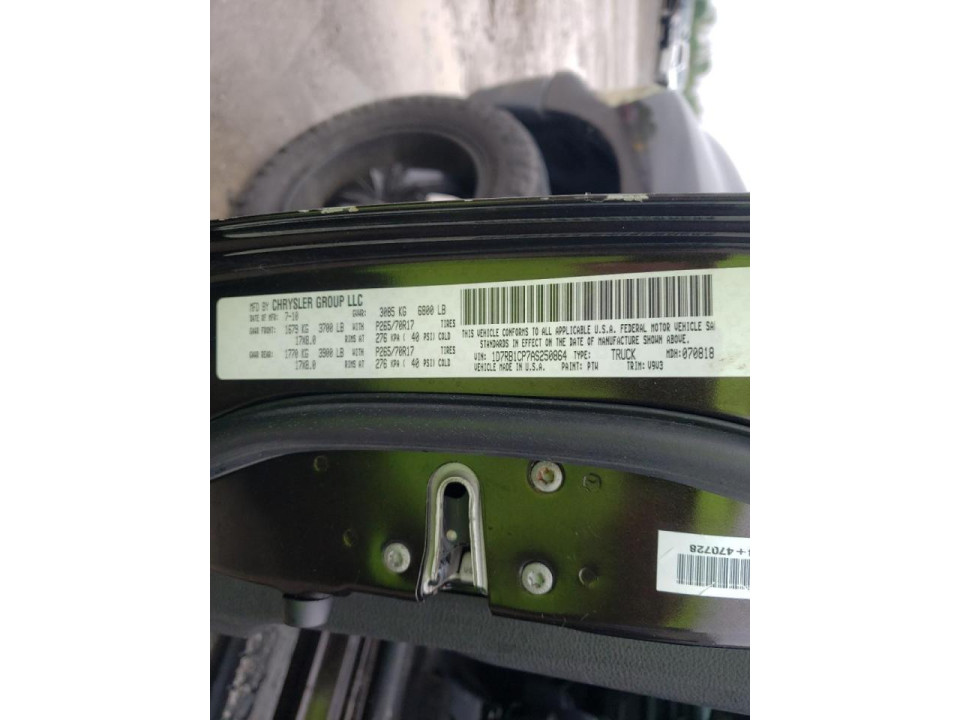 Dodge RAM 1500 2010 — Copart
