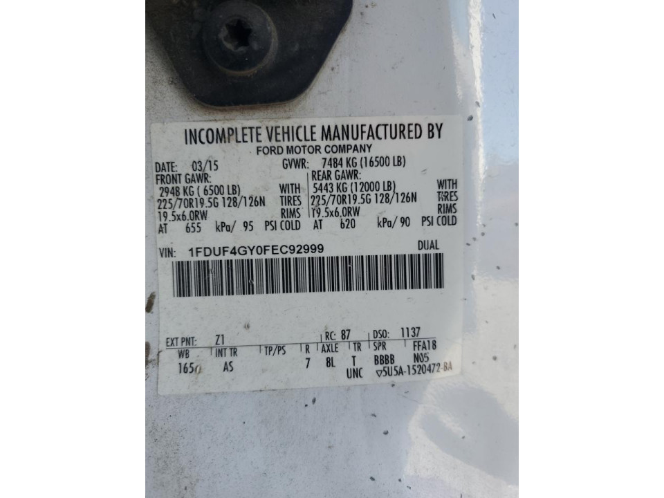 Ford F450 2015 — Copart