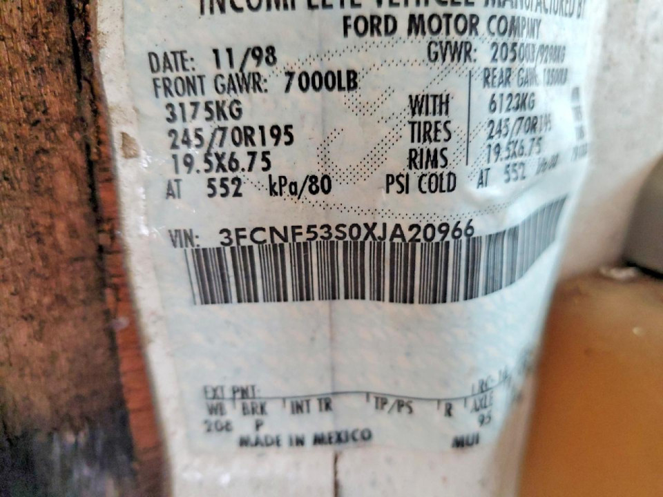 Ford F550 1999 — Copart