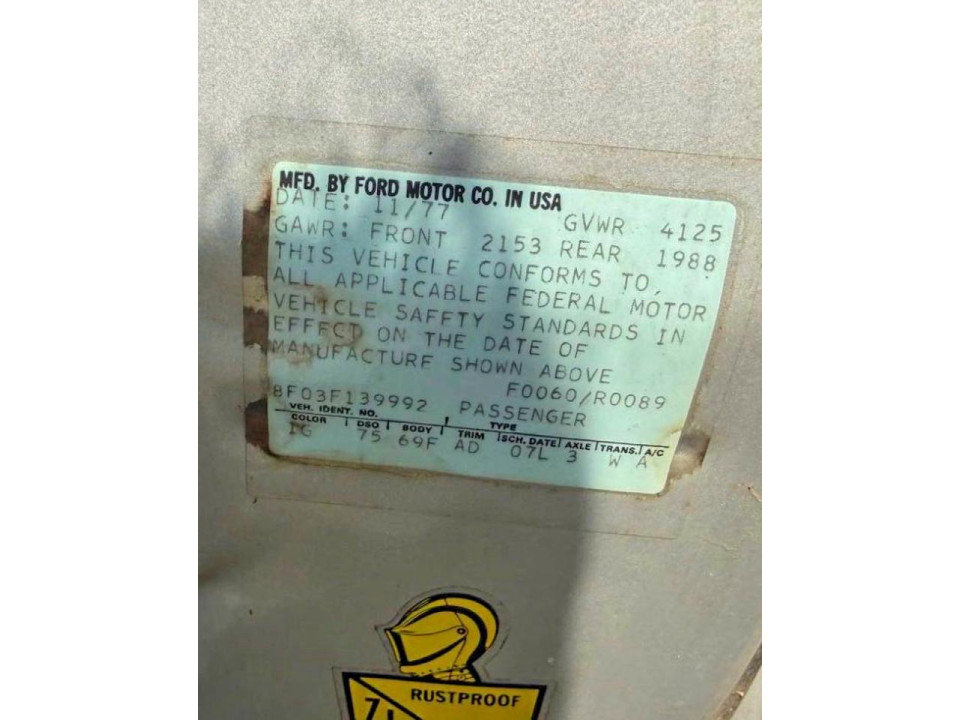 Ford MUSTANG 1978 — Copart
