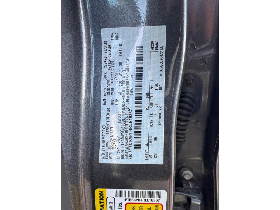 Ford RANGER 2024 — Copart