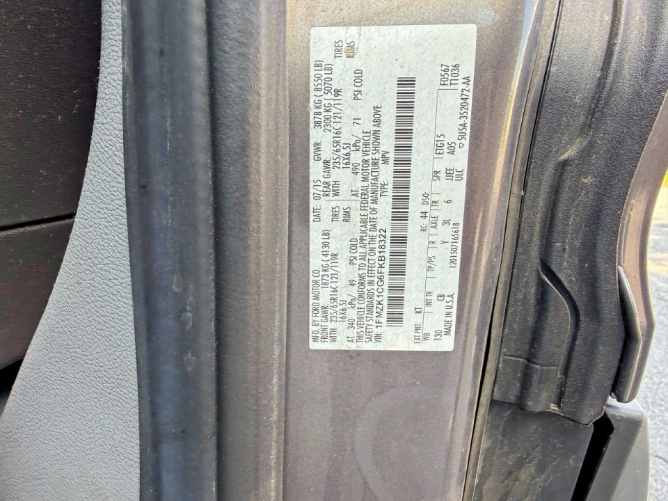 Ford TRANSIT 2015 — Copart