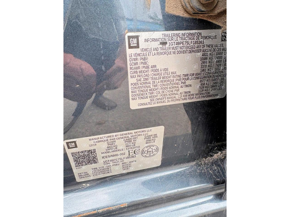 Gmc SIERRA 2020 — Copart