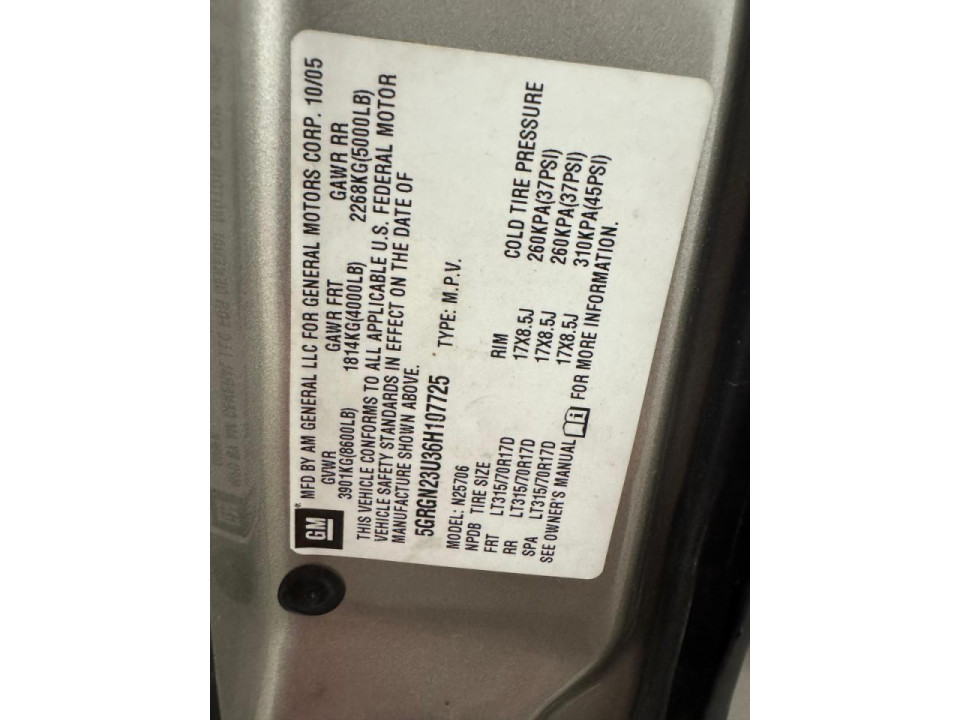 Hummer H2 2006 — Copart