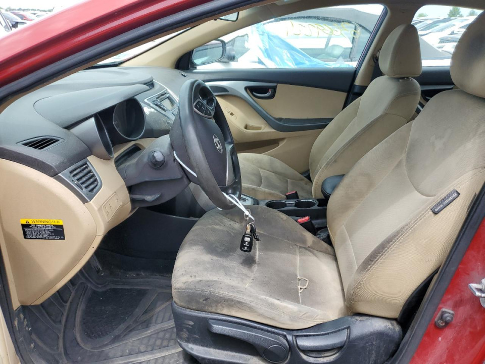 Hyundai ELANTRA 2012 — Copart