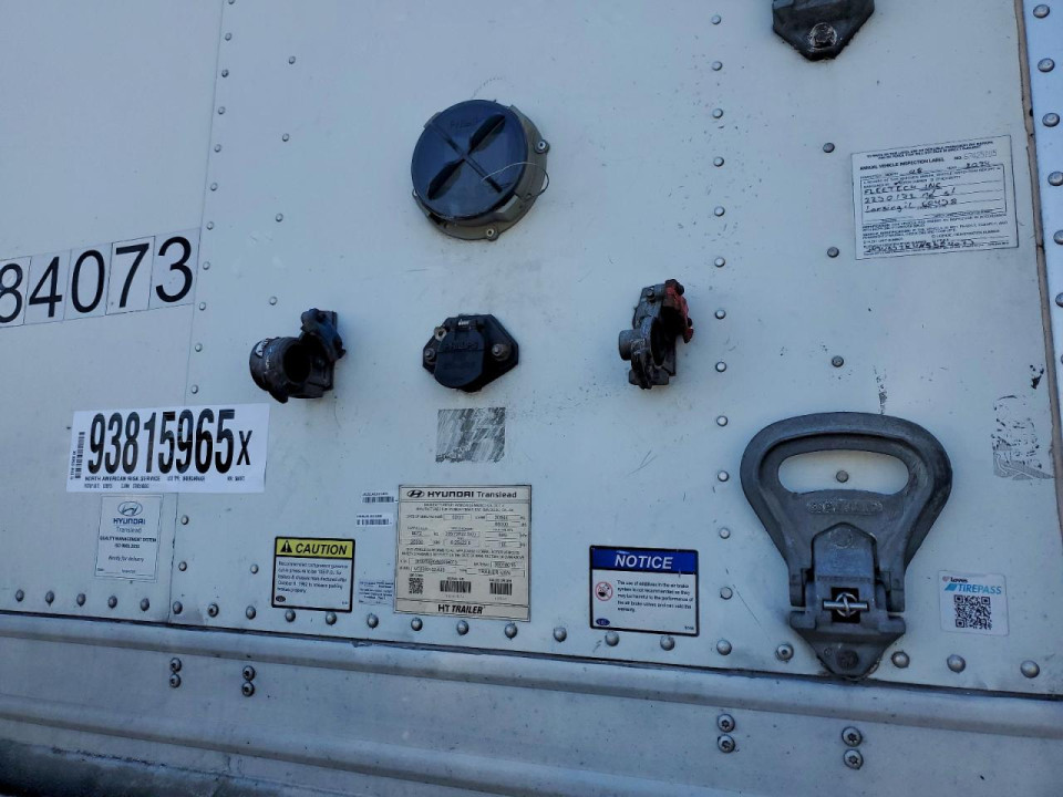 Hyundai TRANSLEADVC2530152-AJS DRY VAN TRAILER 2022 — Copart