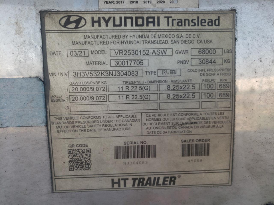 Hyundai UNKNOWN 2022 — Copart