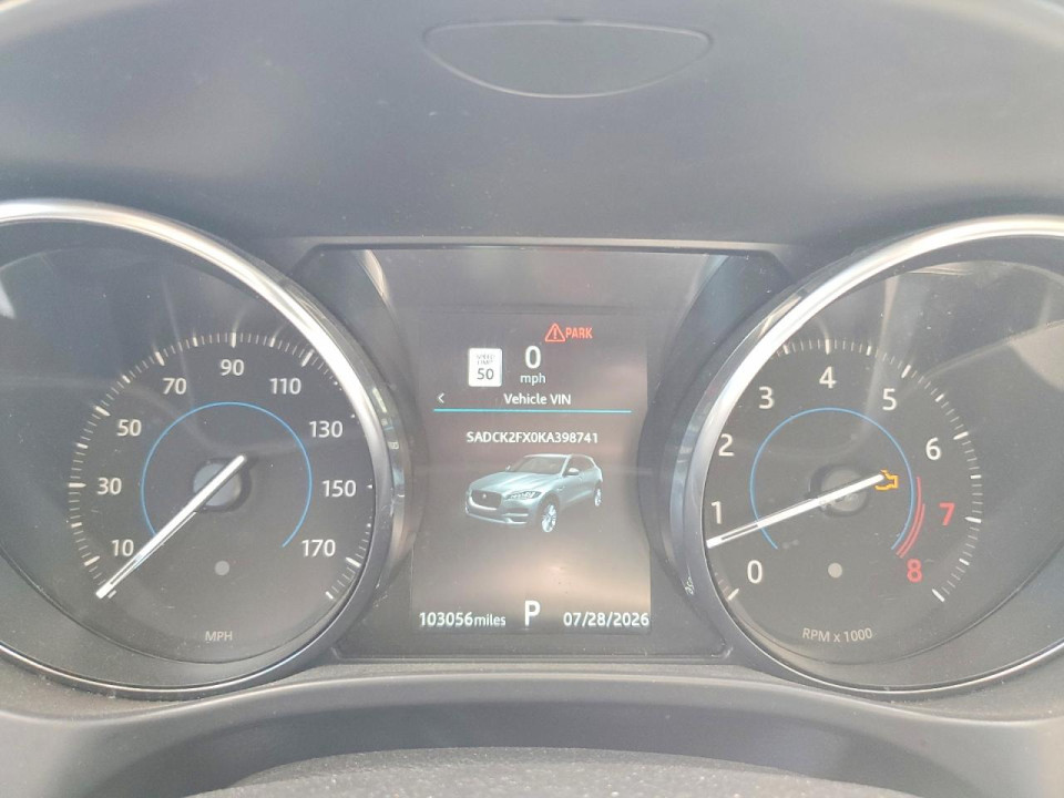 Jaguar F-PACE 2019 — Copart