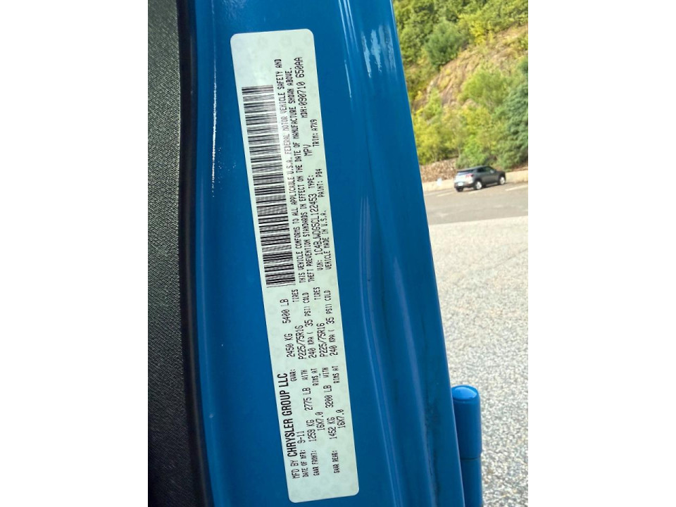 Jeep WRANGLER 2012 — Copart