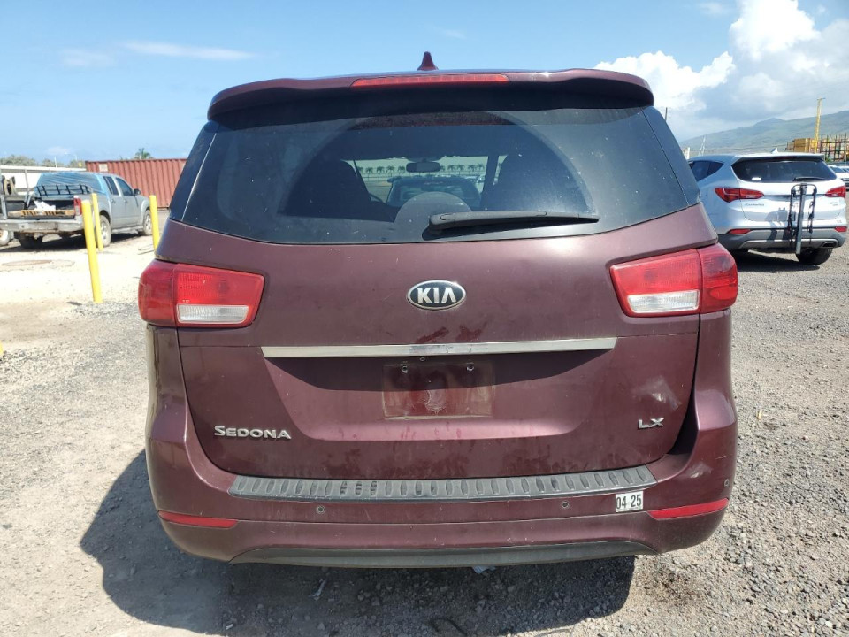 Kia SEDONA LX 2016 — Copart