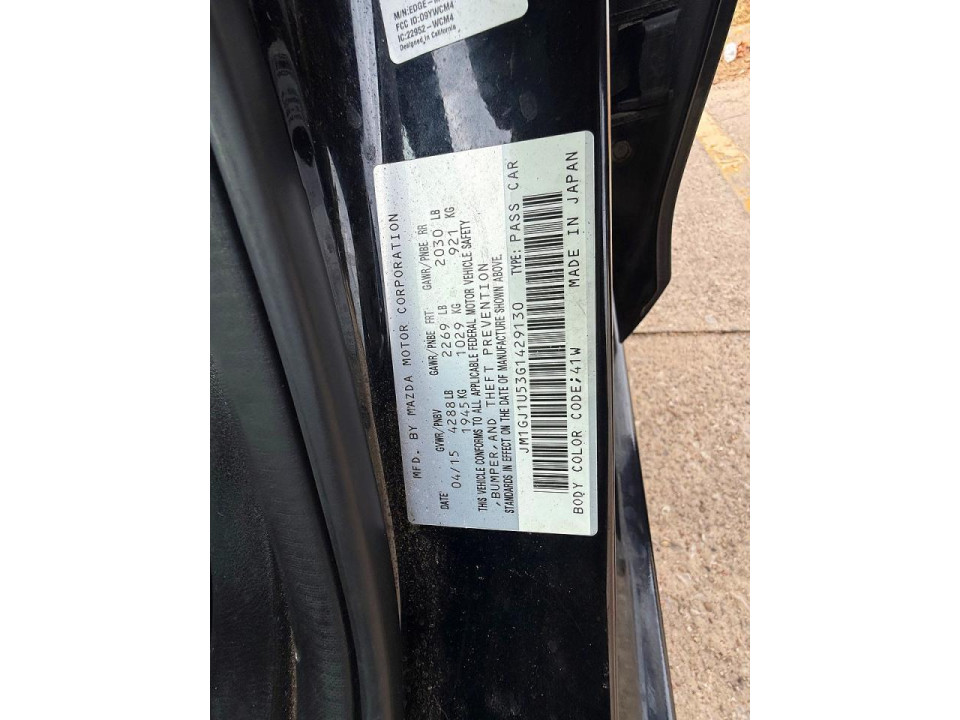 Mazda 6 2016 — Copart