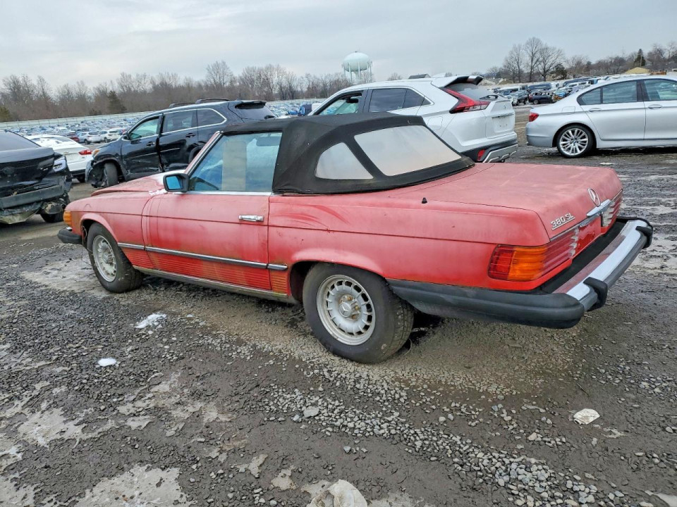 Mercedes-Benz SL-CLASS 1985 — Copart