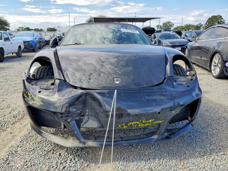 Porsche BOXSTER 2016 — Copart