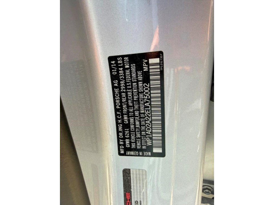 Porsche CAYENNE 2014 — Copart