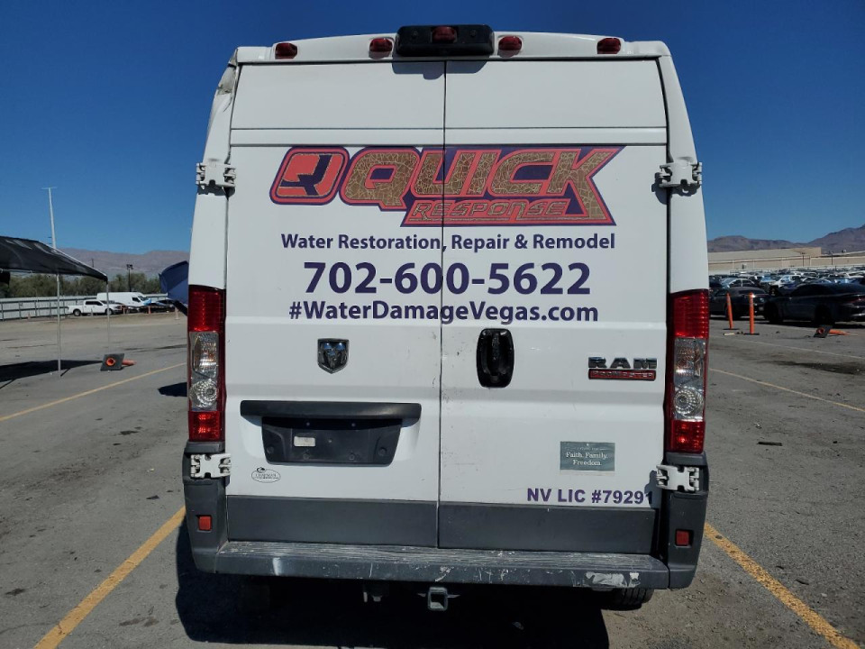 Ram PROMASTER 2500 UTILITY / SERVICE VAN 2018 — Copart