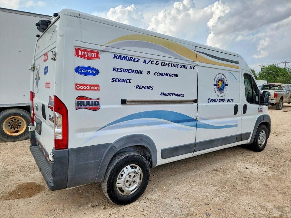 Ram PROMASTER 2500 DELIVERY VAN 2014 — Copart