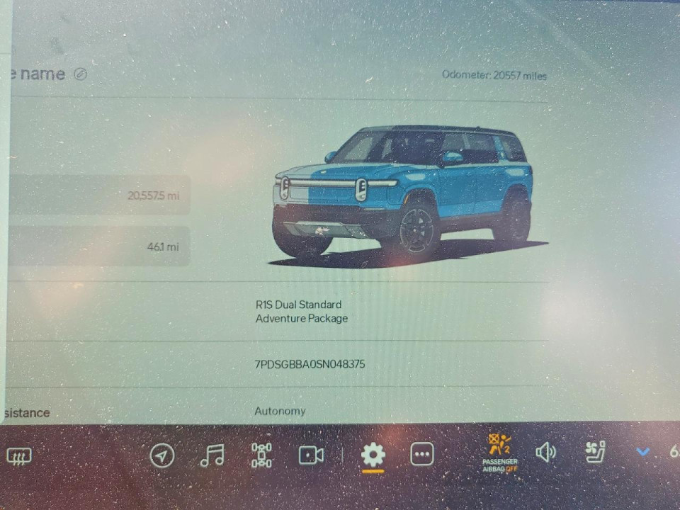 Rivian RIS 2025 — Copart