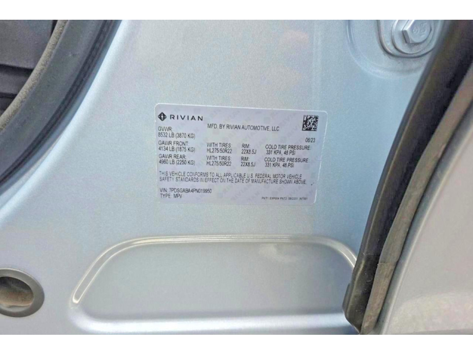 Rivian RIS 2023 — Copart