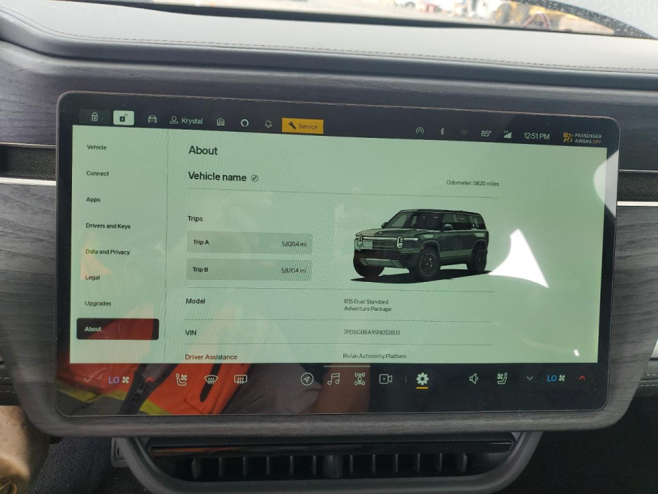 Rivian RIS 2025 — Copart