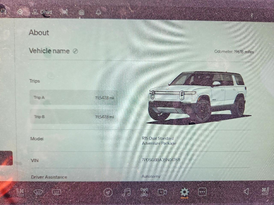 Rivian RIS 2025 — Copart