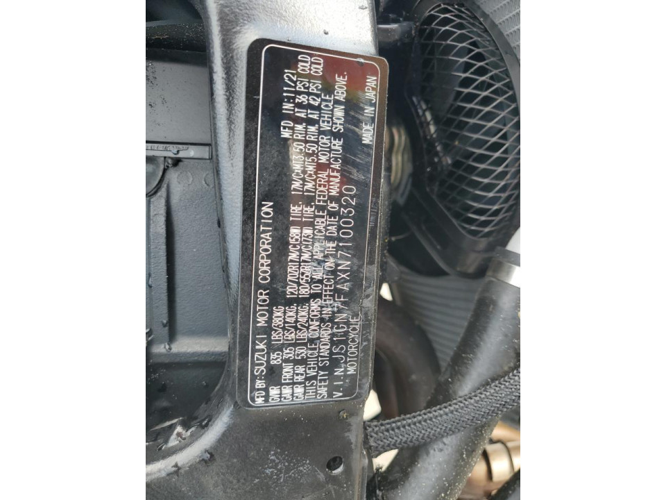 Suzuki CYCLE VS 2022 — Copart