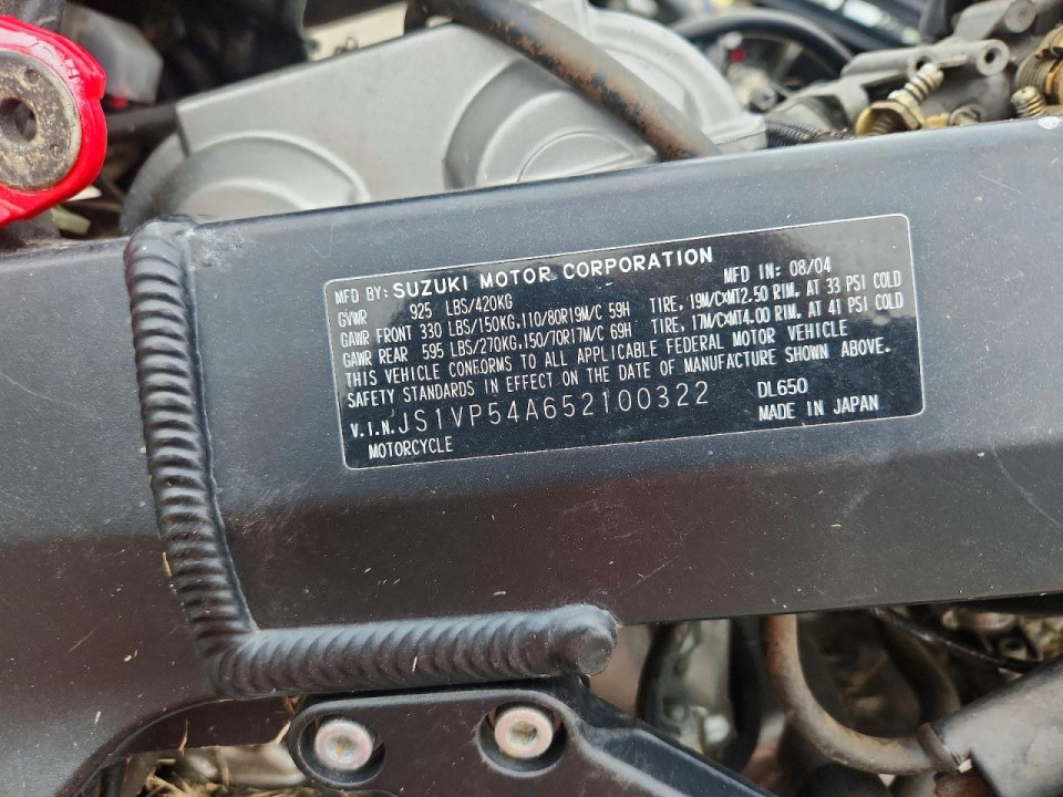 Suzuki DL650 K 2005 — Copart