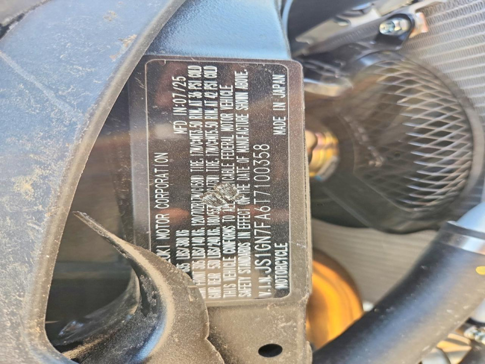 Suzuki GSXR600 2026 — Copart