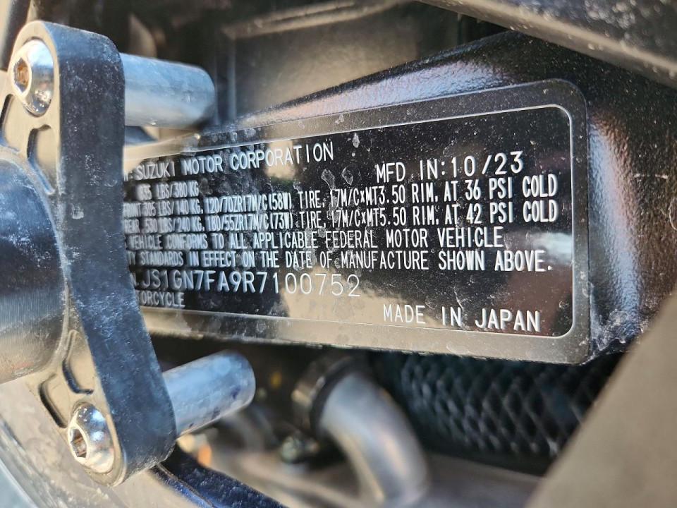 Suzuki GSXR600 2024 — Copart