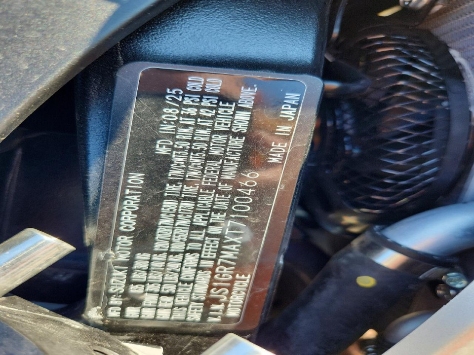 Suzuki GSXR750 2026 — Copart