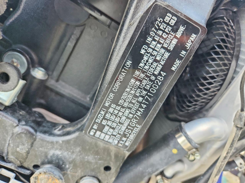Suzuki GSXR750 2026 — Copart