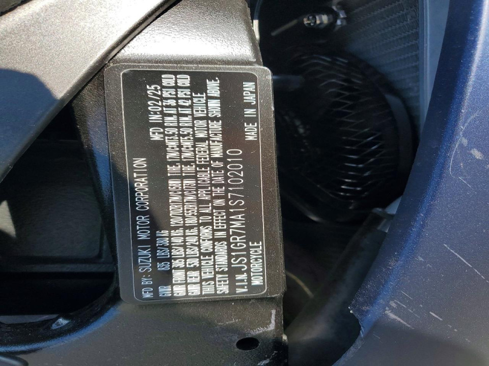 Suzuki GSXR750 2025 — Copart