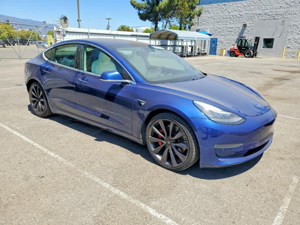 Tesla MODEL 3 PERFORMANCE 2020 — Copart