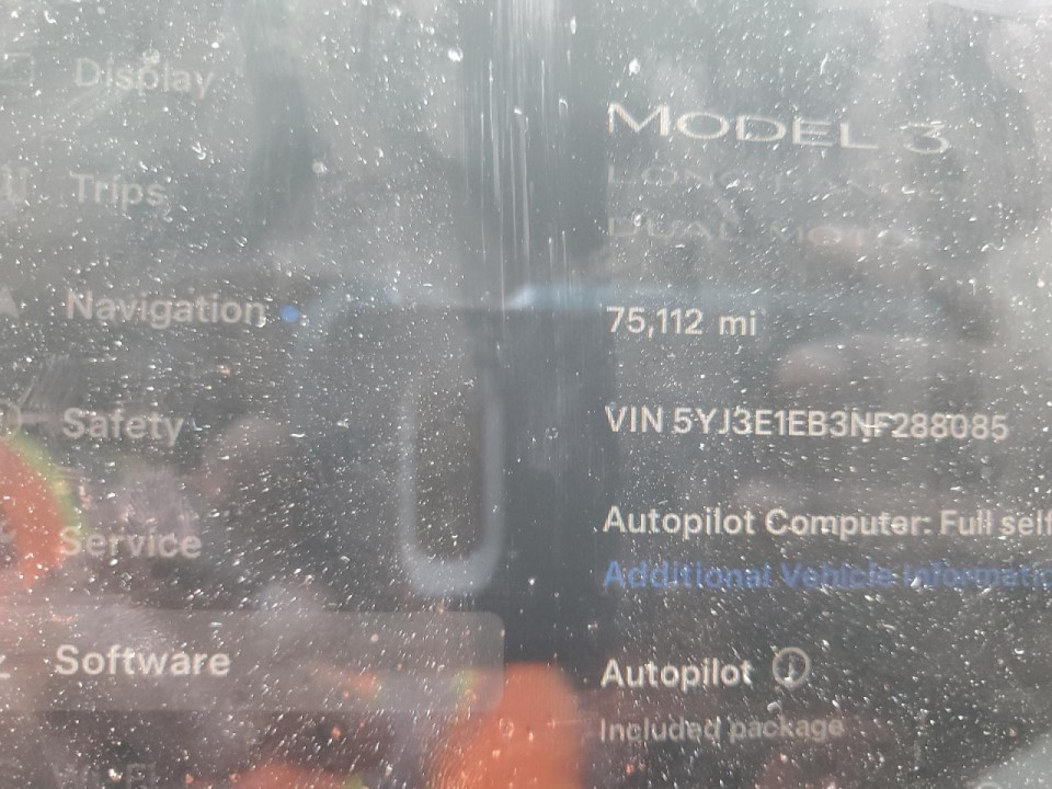 Tesla MODEL 3 2022 — Copart