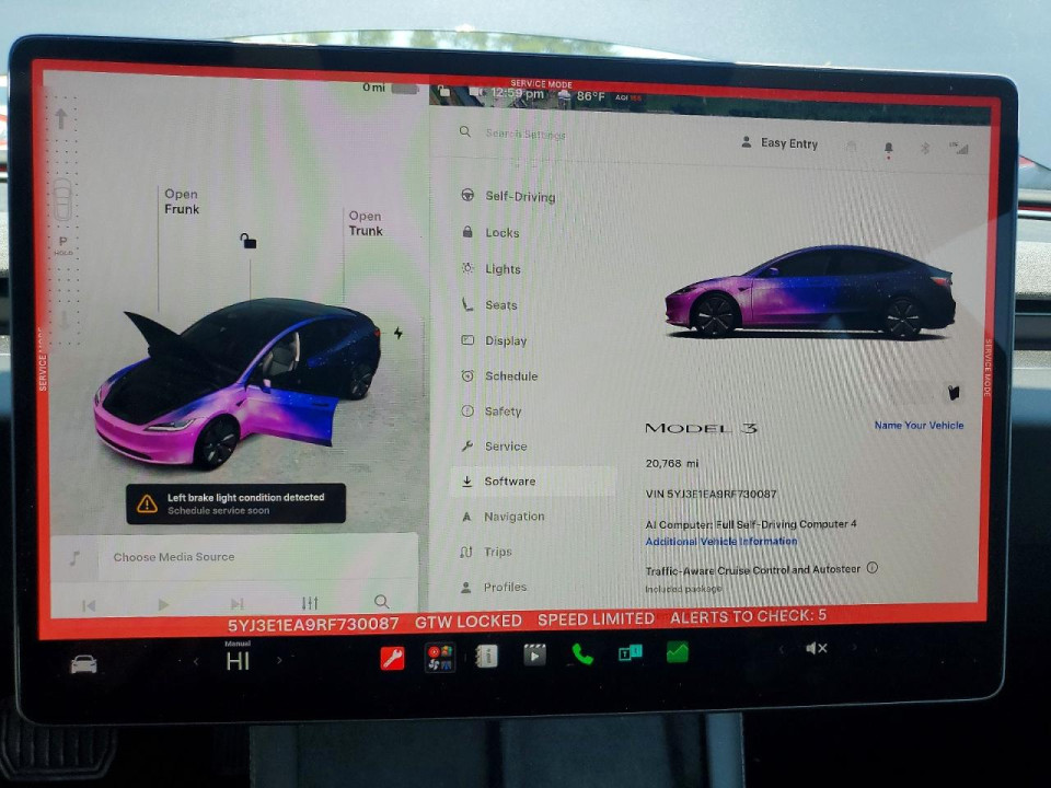 Tesla MODEL 3 2024 — Copart