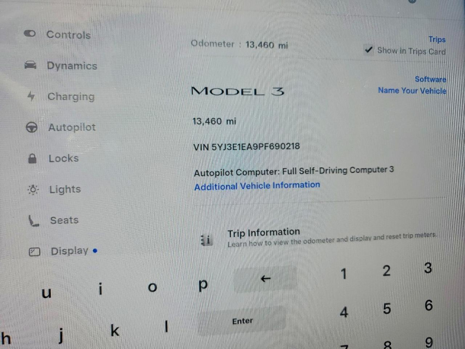 Tesla MODEL 3 2023 — Copart