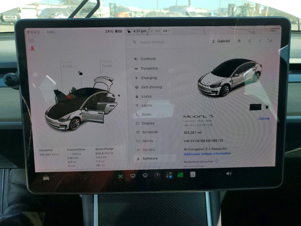 Tesla MODEL 3 2018 — Copart