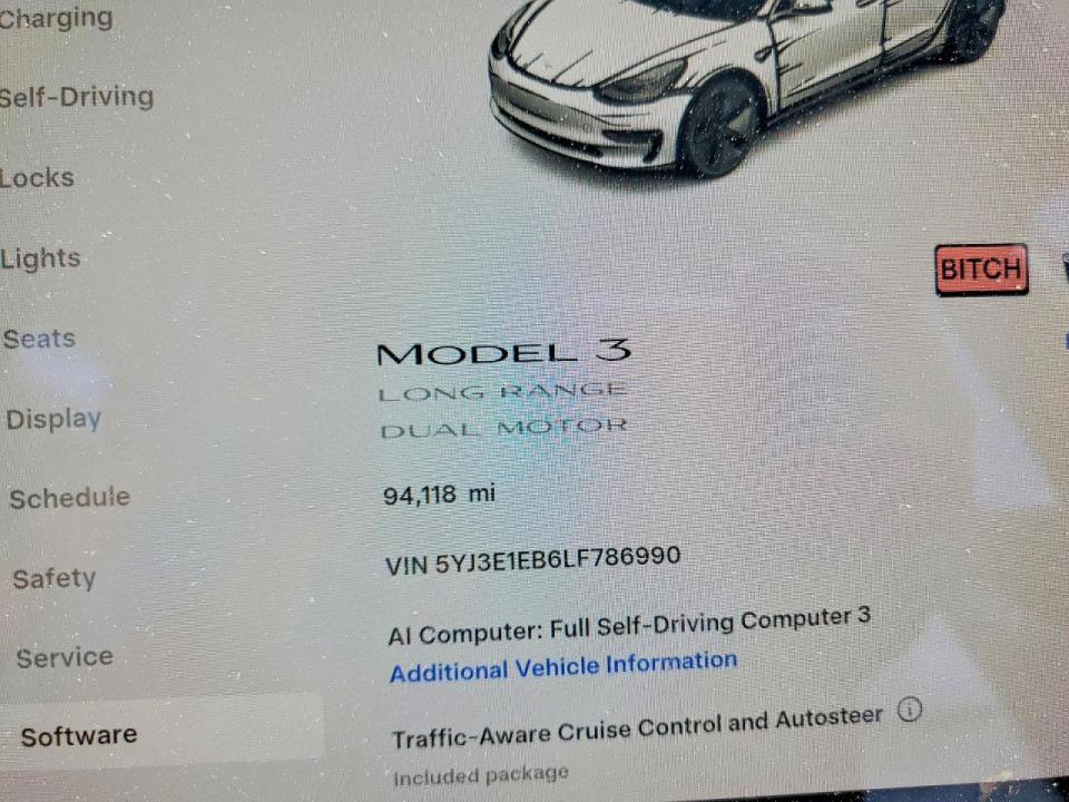 Tesla MODEL 3 2020 — Copart