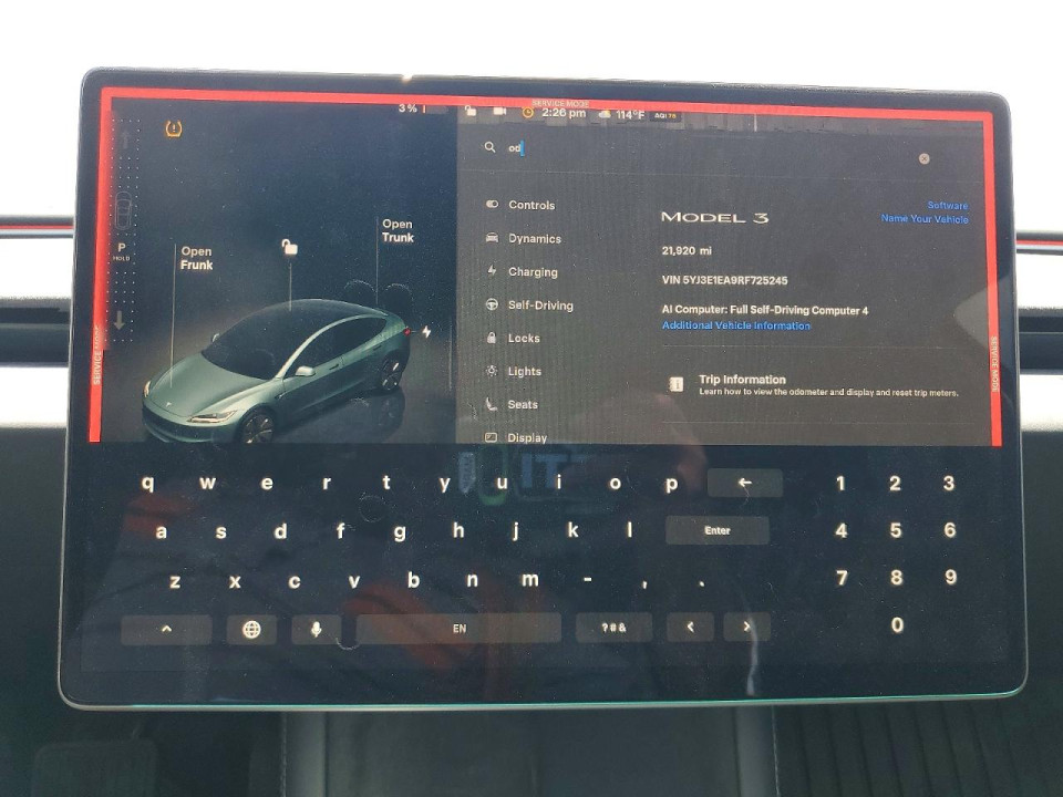 Tesla MODEL 3 2024 — Copart